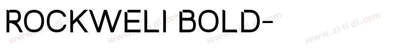 ROCKWELI BOLD字体转换
